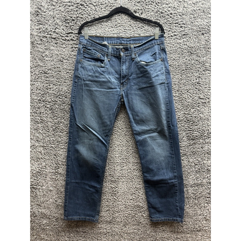 Levi's 514 Men's Denim Jeans Size 32x30 Blue Straight Slim Cotton Zip